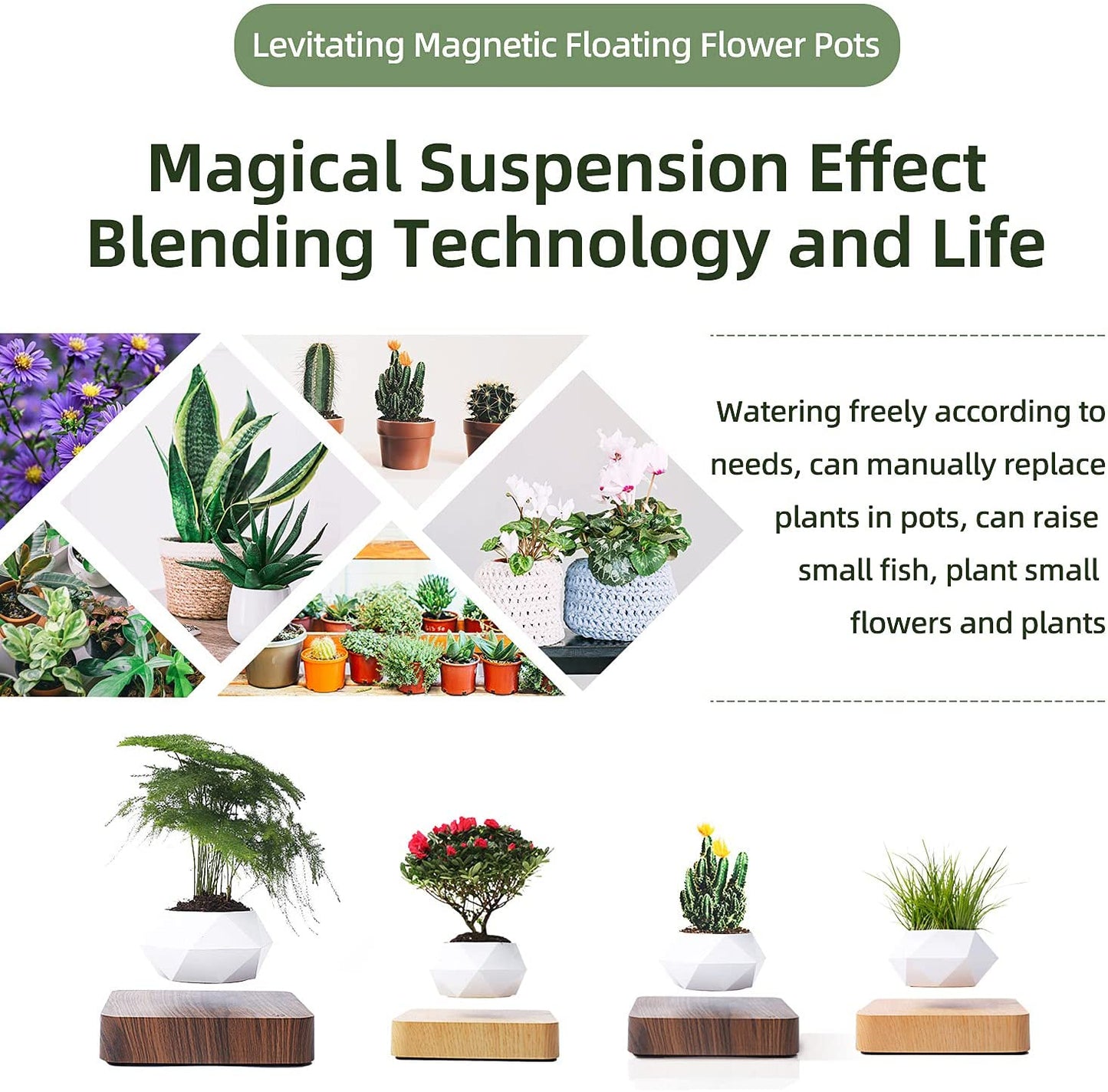 pot Magnétique Flottant